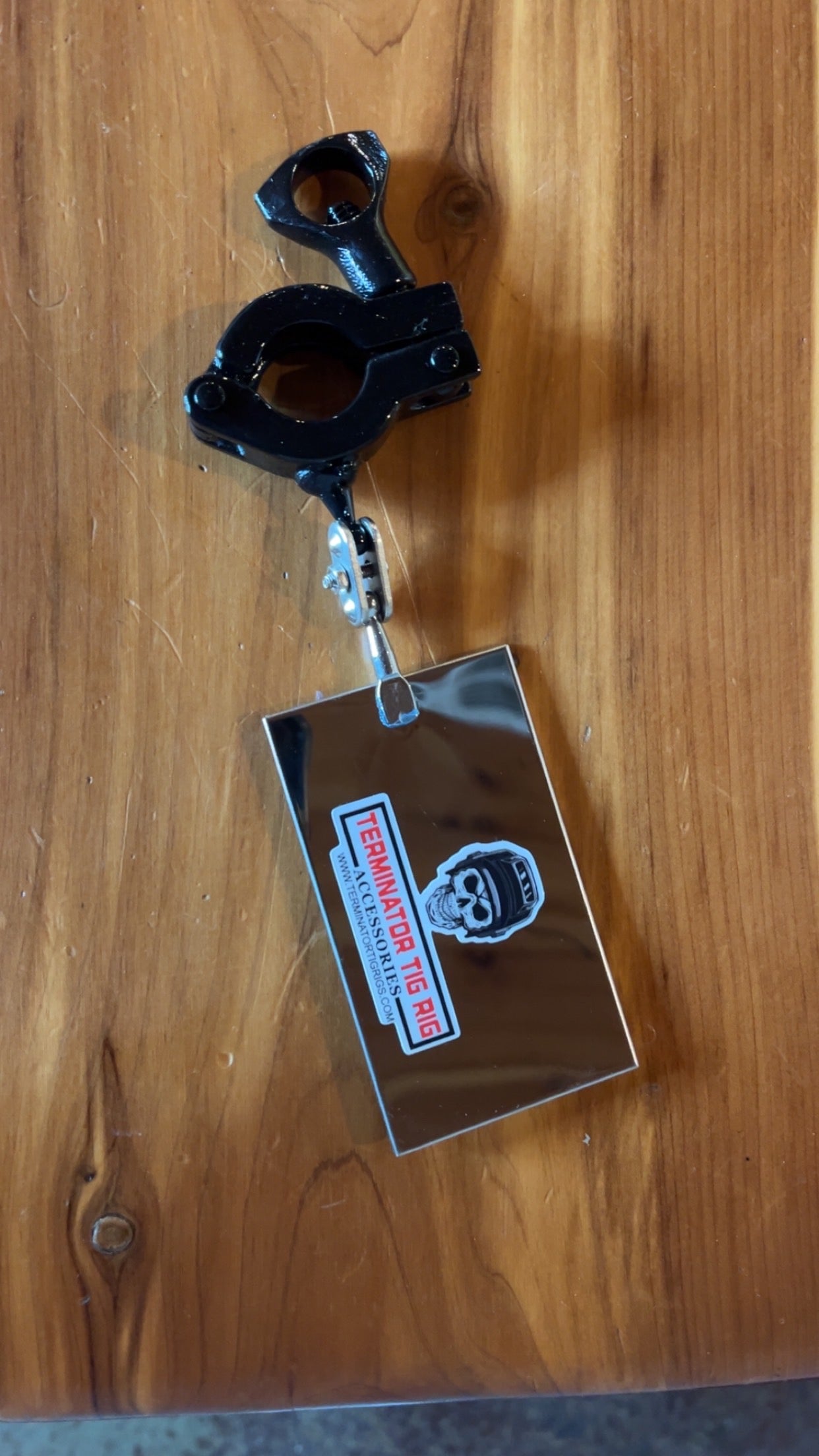 Terminator tig torch mounted mirror (QUICK DETACH)