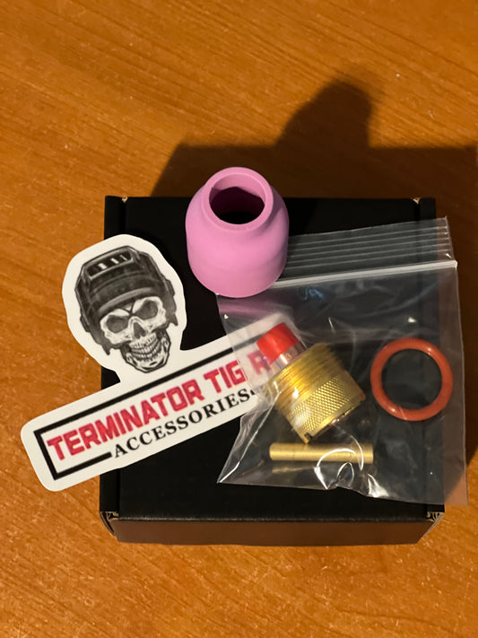 Terminator custom short gas lense kit 1/8 tungsten size #10 cup
